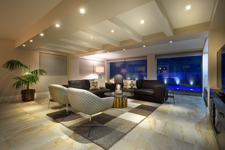 Luxurious lighting living room